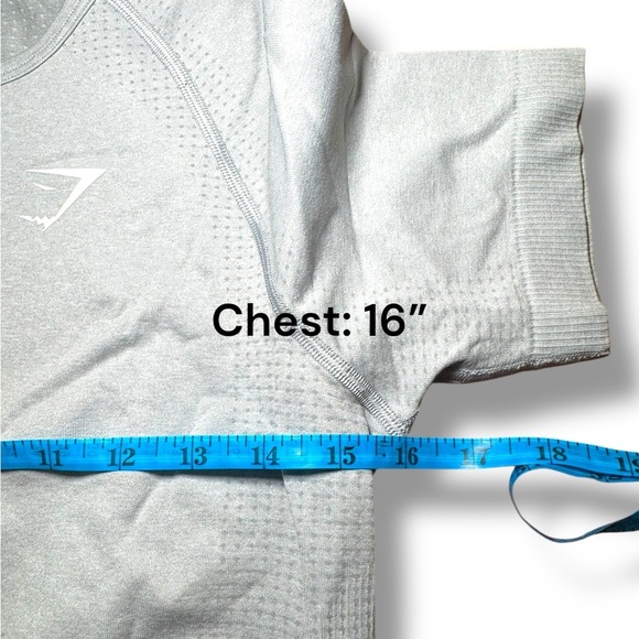 Gymshark Vital Seamless 2.0 Light T-Shirt in Smokey Grey Marl. Size XL EUC - Picture 5 of 8